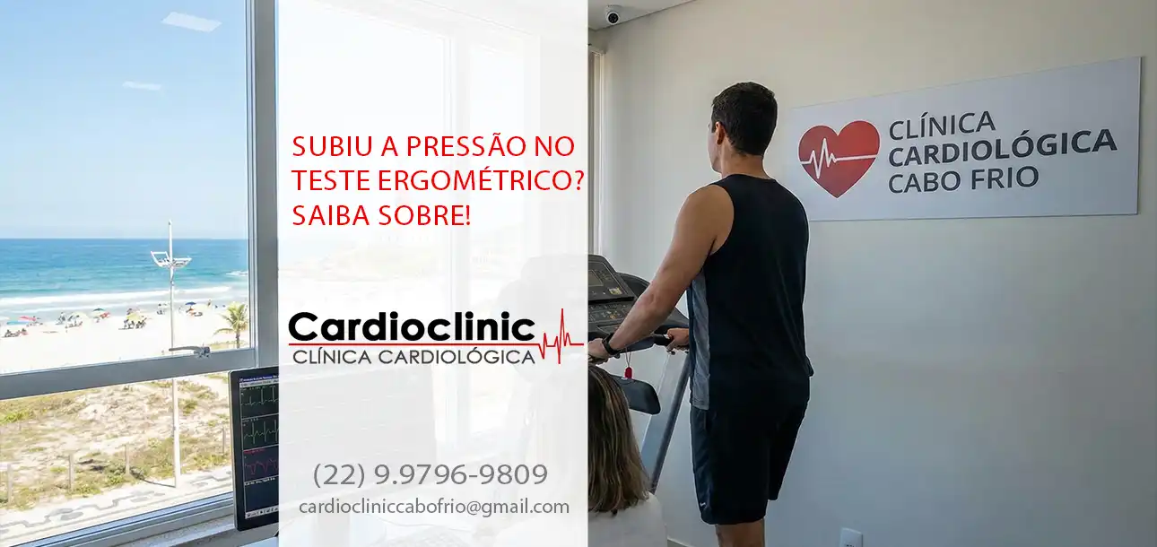 Subiu a pressão no teste ergométrico?